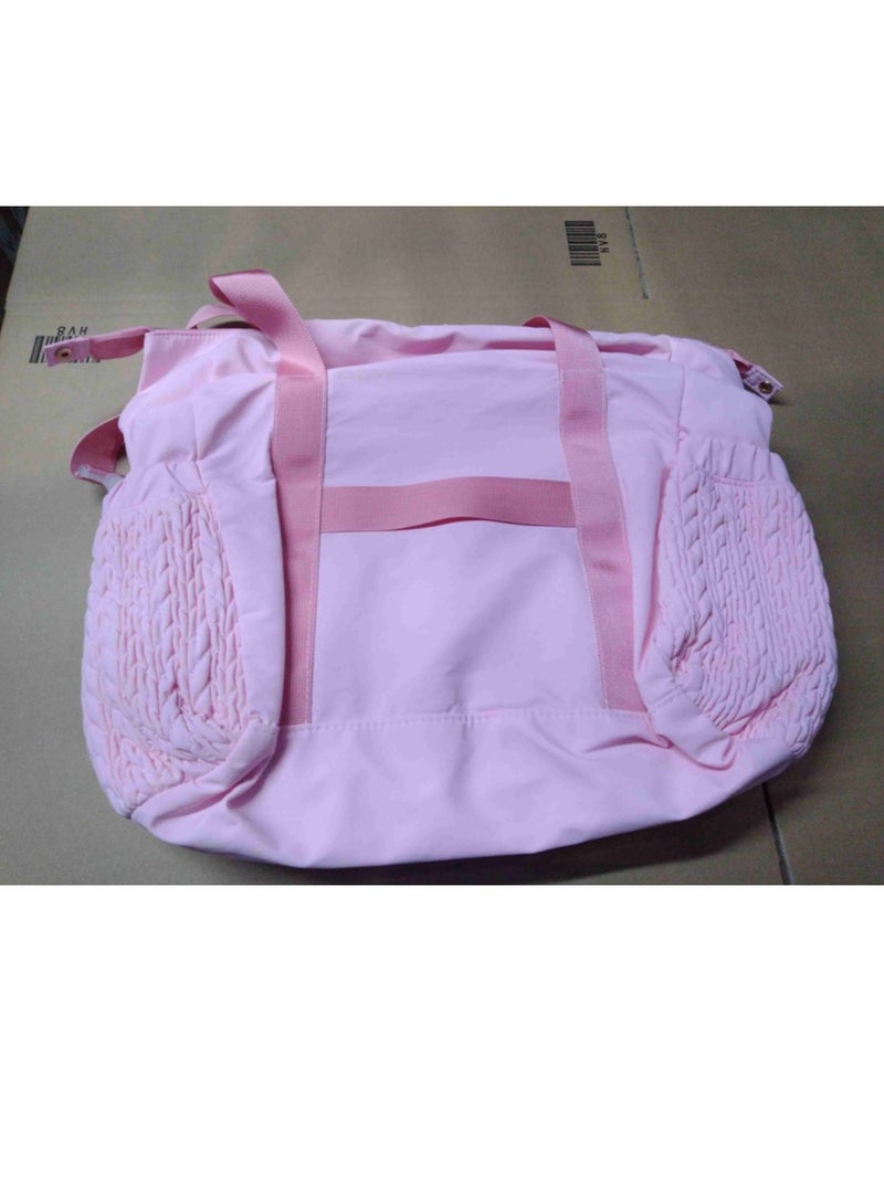 Diaper Bag Tote, Large Capacity Travel Diaper bags, Hospital Bag for Labor Delivery, Baby Bag with Pacifier Case Pink - Image 2
