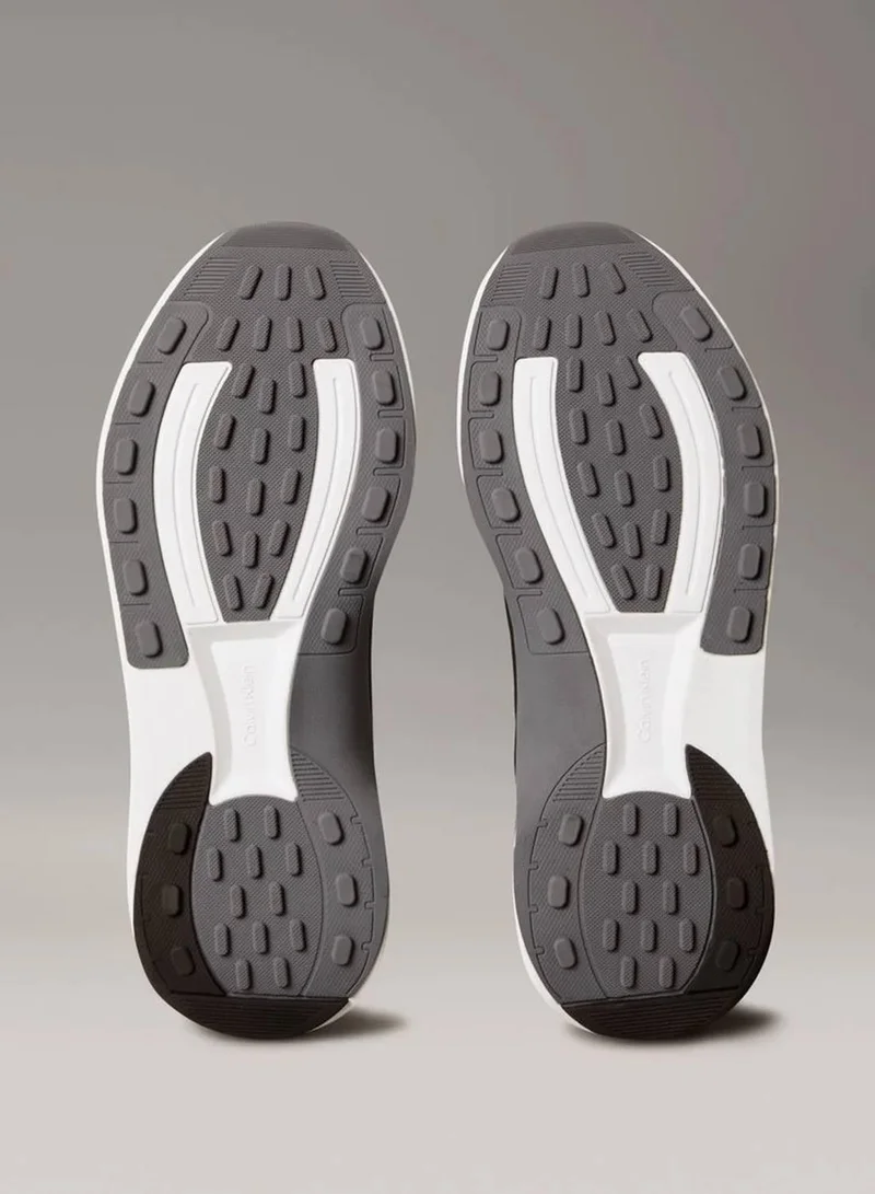Calvin Klein Black/Coal Emblem Logo Chunky Runner Trainers for Men | Best Price UAE