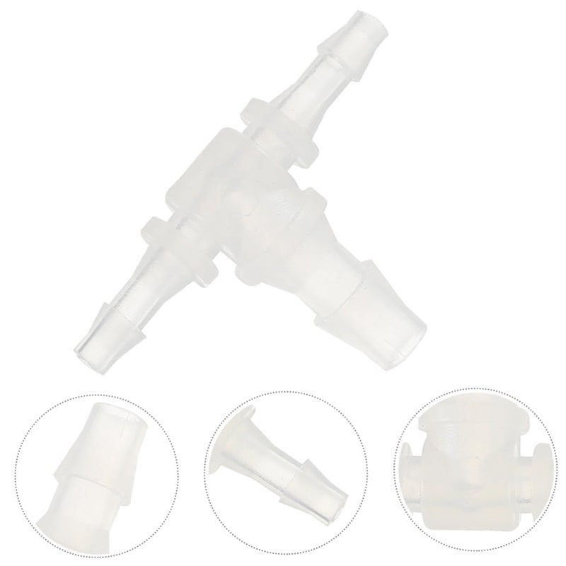 Plastic T Connector 5 Pack Fish Tank Pipe T Junction Fittings 3 Tee - Image 3
