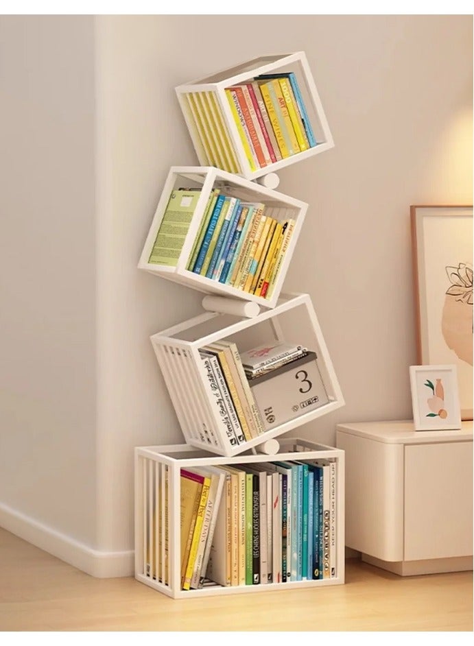 Generic Four squares Unique shape bookshelf, home decoration shelf, Irregular shelves for storage  - Image 5