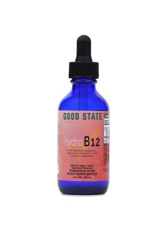 Liquid Hydro B12 | 2oz | 3,000 mcg per 1 mL | 60 Servings | from Methylcobalamin, Adenosylcobalamin, and Hydroxocobalamin | Vegan Friendly