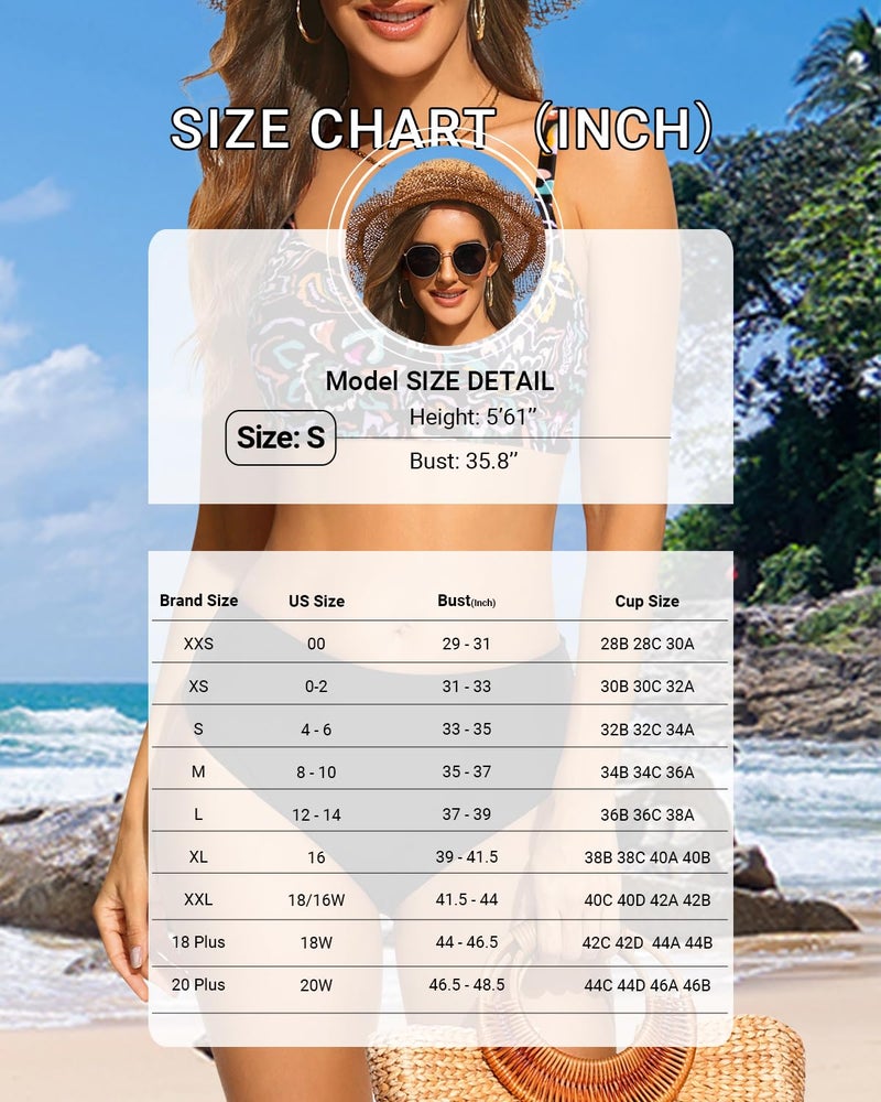 Tempt Me Women Black Sports Bra Swimsuit Top - Swim Bra Bikini Top Only 2026 Scoop Neck Bathing Suit M - Image 5