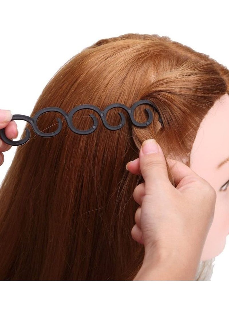 SYOSI 4 PCS Women Braid Plaiting Twist Braider Roller Hook Bun Maker Hair Styling Tool DIY Hair Accessories - Image 3