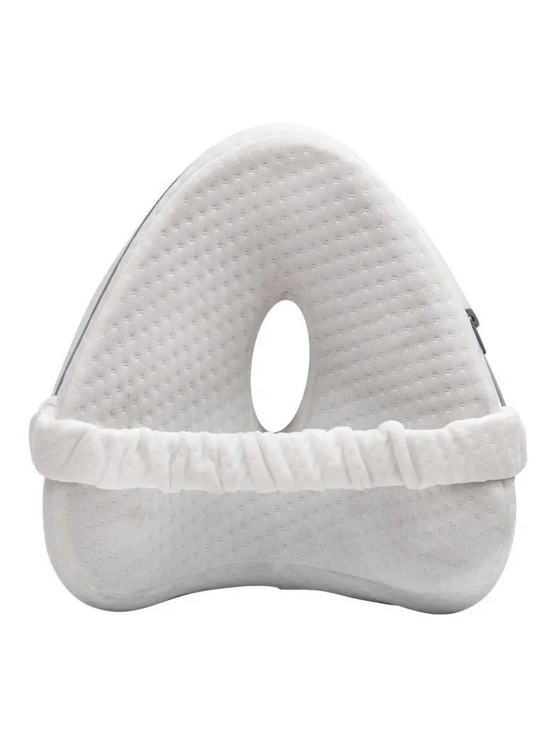 AROAQ Memory Cotton Leg Pillow Sleeping Orthopedic Sciatica Back Hip Pain Relief Thigh Leg Pad Cushion Home Memory Foam - Image 1