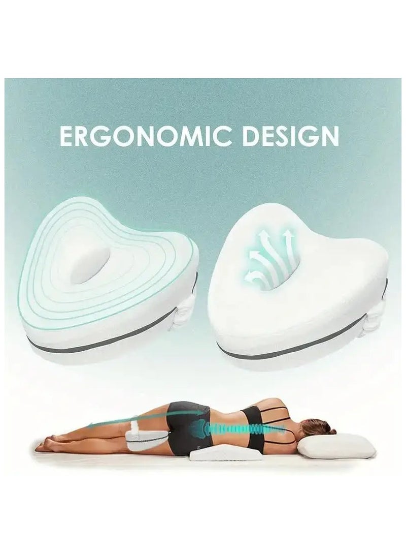 AROAQ Memory Cotton Leg Pillow Sleeping Orthopedic Sciatica Back Hip Pain Relief Thigh Leg Pad Cushion Home Memory Foam - Image 5