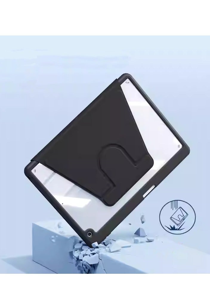 آي باد 9 / 8 / 7 حالة الهاتف المحمول 2021 / 2020 / 2019 10.2 بوصة حالة الهاتف المحمول مع حامل قلم رصاص رقيقة لينة تبو مرة أخرى حامل غطاء حماية - Image 1