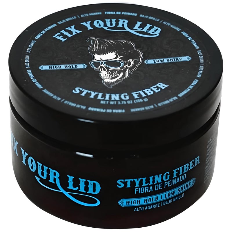 FIX YOUR LID Fix Your Lid-Hair Styling Fiber for Men's and Boys' Short, Choppy Hair Types with High Hold and Low Shine, Infused with Pleasant Citrus Scent, Paraben and Phthalate Free,3.5 oz - Image 1