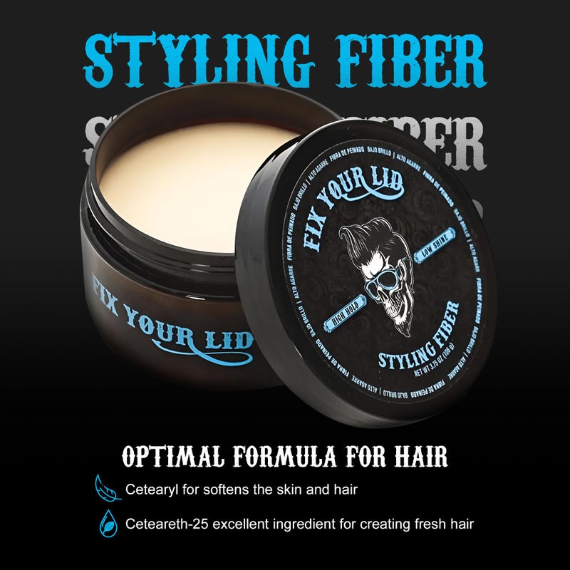 FIX YOUR LID Fix Your Lid-Hair Styling Fiber for Men's and Boys' Short, Choppy Hair Types with High Hold and Low Shine, Infused with Pleasant Citrus Scent, Paraben and Phthalate Free,3.5 oz - Image 4