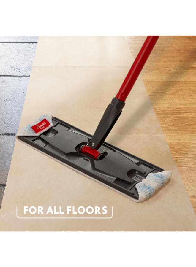 Vileda H2PrO Flat Mop Refill – Microfibre Pad Replacement, Reusable & Washable, For H2PrO Flat System - Image 2