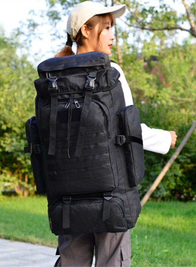 Outdoor Hiking Bag Large Capacity Backpack Black  - Image 3