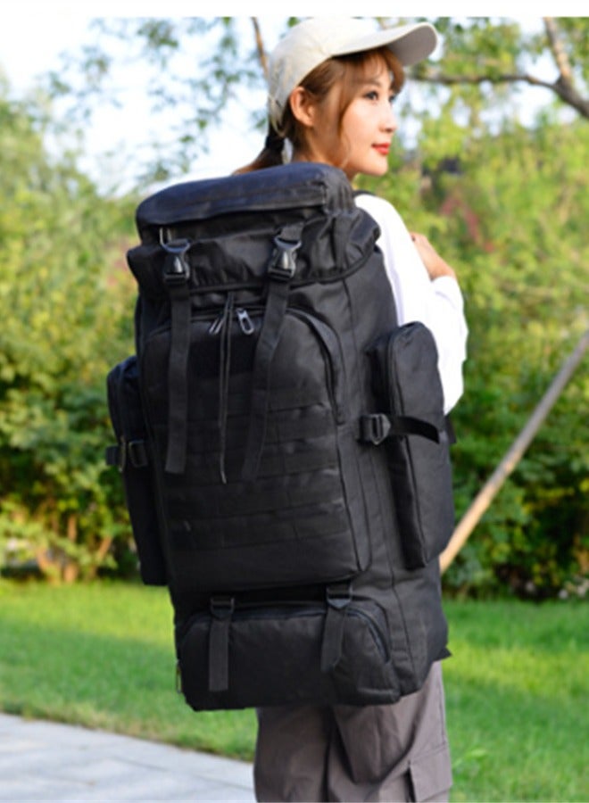 Outdoor Hiking Bag Large Capacity Backpack Black  - Image 2