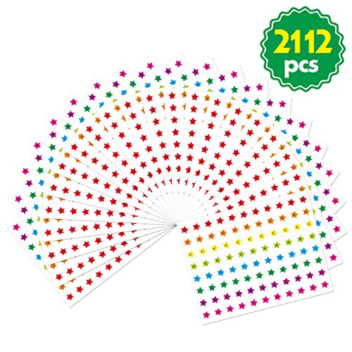 SpriteGru 12 Pack Multi-Color Dry Erase Incentive Chart/Chore/Responsibility/School Attendance/Homework Progress Tracking Chart with 2112 Reward Star Stickers, (17" x 22.5") - Image 5