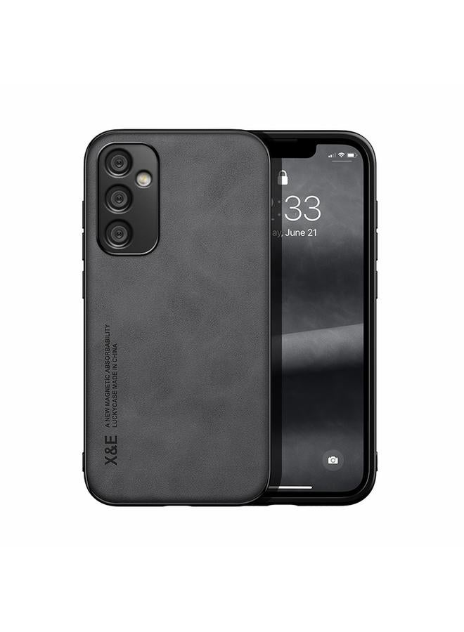 S-TOP Case For Samsung Galaxy A35 5G Skin Feel Magnetic Leather Back Phone Case - Image 1