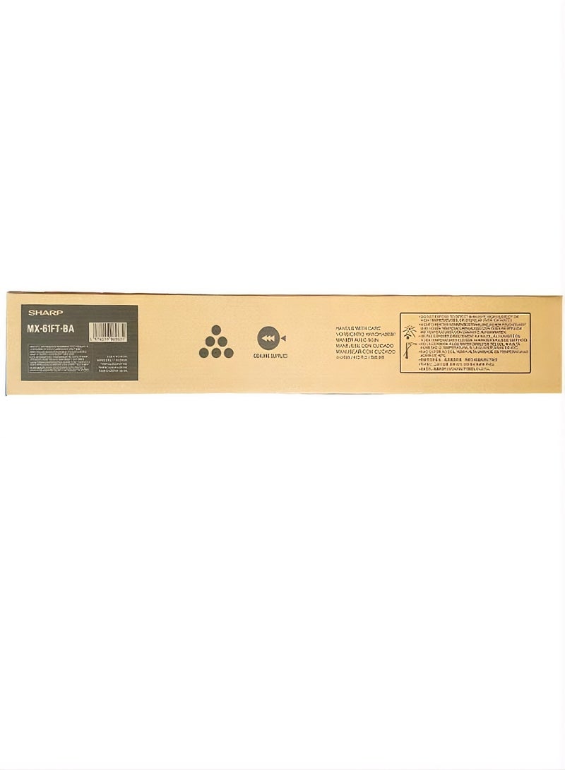 شارب Original Sharp MX-61FT Black Toner Cartridge (MX-61FT-BA) – ~40,000 Pages Yield black - Image 1