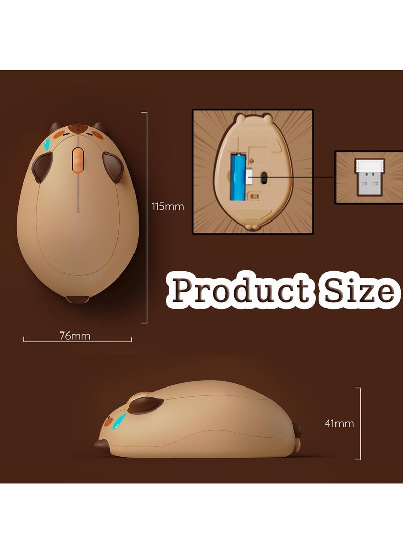 General Wireless Gaming Mouse, 2.4G GHz with USB Receiver, Cute Optical Cordless Cartoon Mouse for PC/Laptop/Desktop/PC/iPad, Compatible with Mac/Win  - Image 3