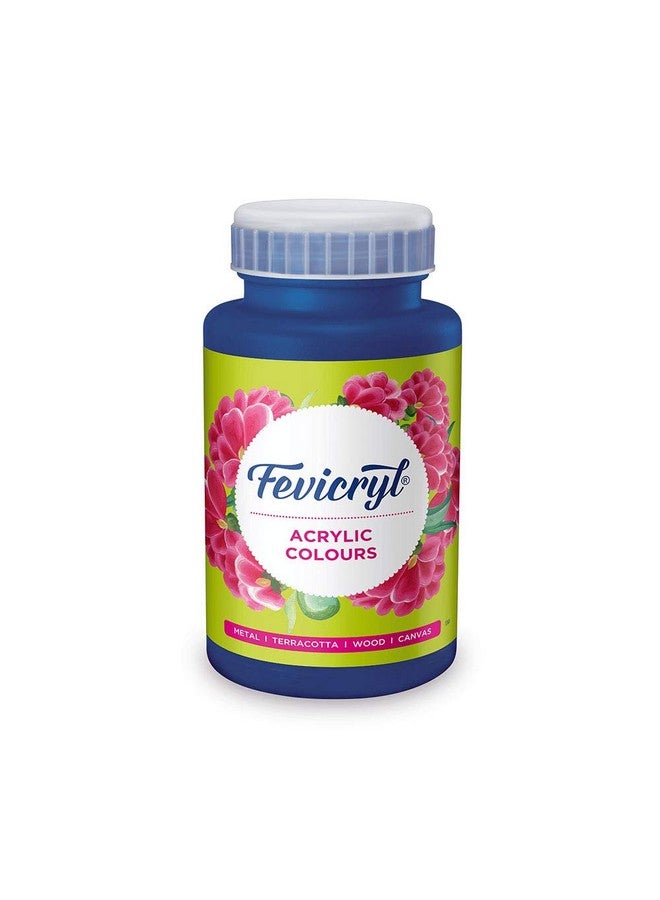 Fevicryl Acrylic Colour Prussian Blue, 500ml, Art &Craft Paint, DIY Paint, Rich Pigment, Non-Craking Paint for Canvas, Wood, Leather, Earthenware, Metal | Ideal for school projects, hobbyists, artists - Image 1