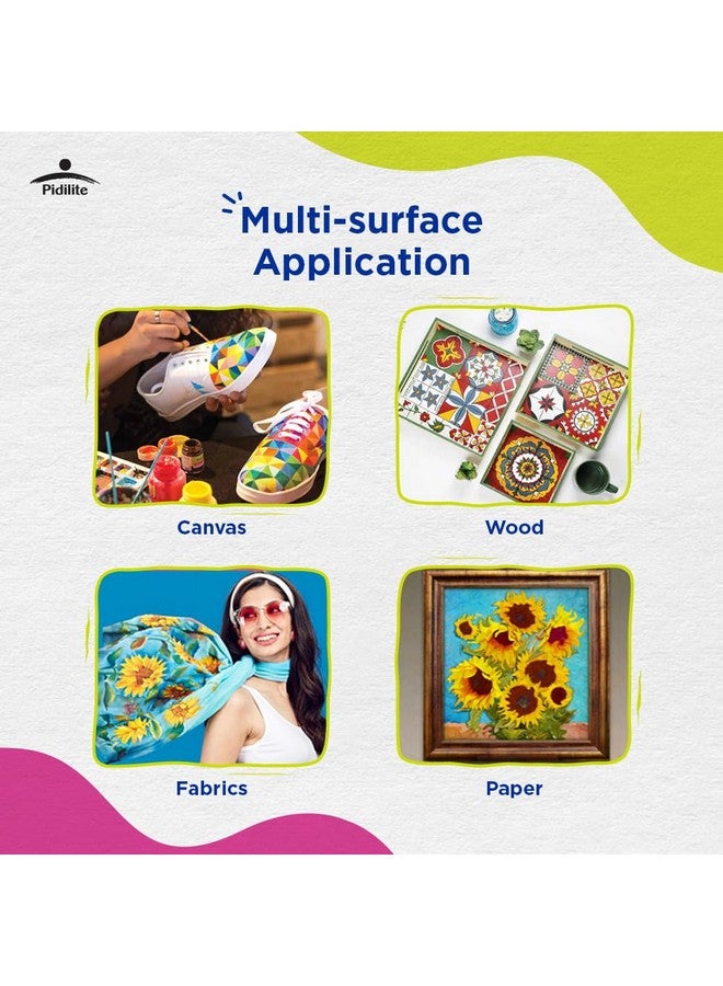 Fevicryl Acrylic Colour Prussian Blue, 500ml, Art &Craft Paint, DIY Paint, Rich Pigment, Non-Craking Paint for Canvas, Wood, Leather, Earthenware, Metal | Ideal for school projects, hobbyists, artists - Image 4