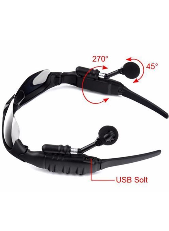 NIBEMINENT Wireless Sun Glasses Headphone Black - Image 3