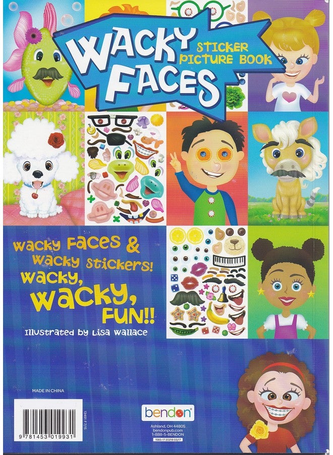 Bendon Create-A-Face Sticker Pad (Wacky Faces) - Image 2