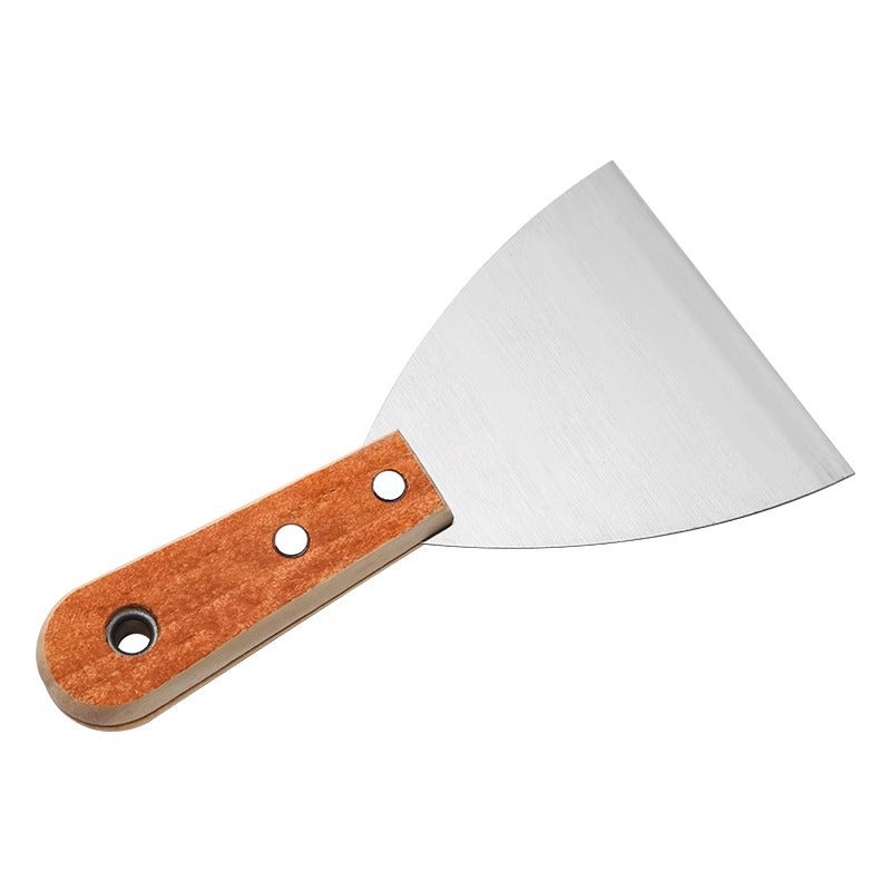 Thickened Stainless Steel Putty Knife with Wooden Handle, Scraper and Filling Tool - Image 5