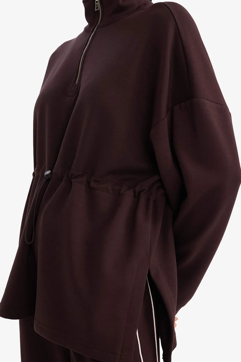 Defacto  DeFactoFit Long Fit Modal Sports Sweatshirt  | Best Price UAE