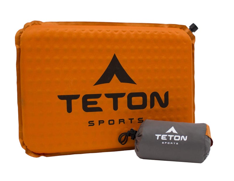 TETON Sports TETON Sports Camping Seat Cushion; Stadium Seat; Office Chair; Car Pad; Inflatable , Orange, 17 x 12 x 1.5-Inch  - Image 1