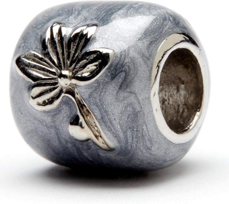 Stone Armory Charm for Buckeyes – Ohio State University Bead Features Gray with Block O – Stainless Steel Compatible with Pandora Bracelets – OSU Jewelry - Gift for Fans & Alumni - Image 2
