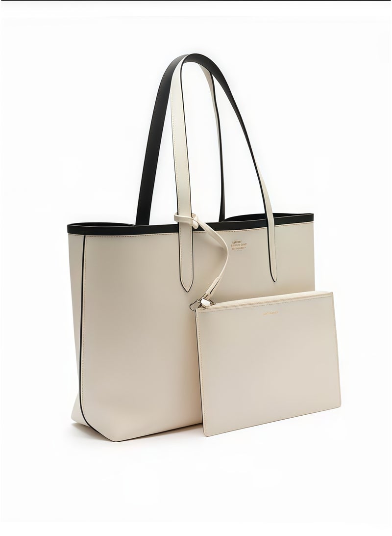 Lacoste Women's Double sided Two tone Large Capacity Handbag, Fashionable Multi functional, Camera Bag - Image 4