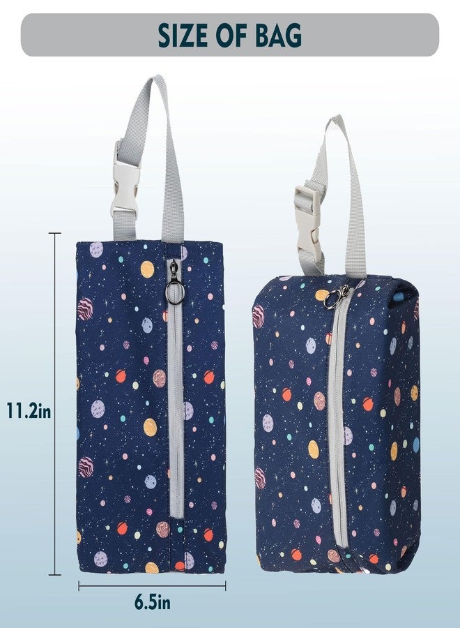 Maplerich Insulated Snack Bag, Freezable Small Cooler Bag with Zipper and Adjustable Buckle, Rectangular Thermal Cooler Bag (Starry) - Image 4