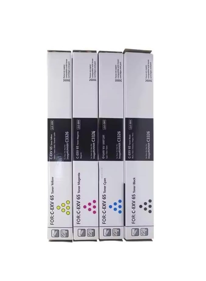 EASY PRINT C-EXV 65 Toner Cartridge for iR ADV DX C5840i / C5850i / C5860i / C5870i – Black / Cyan / Magenta / Yellow - Image 4