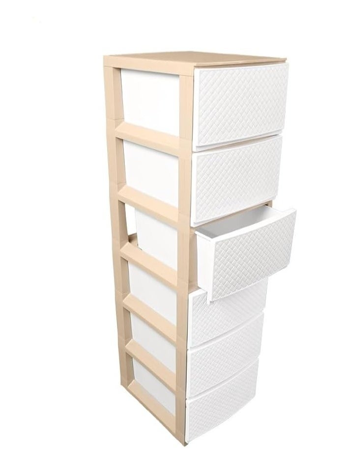 co arma - Chest of 6 Drawers Multicolour 42×34×124 cm - Image 1