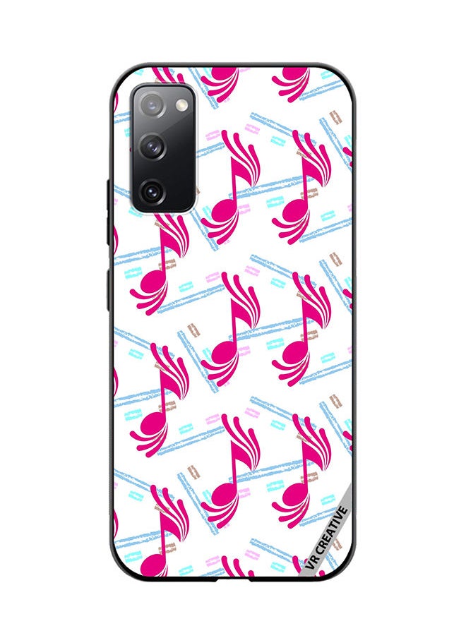 Protective Case Cover For Samsung Galaxy S20 FE 5G Music Pattern Design Multicolour