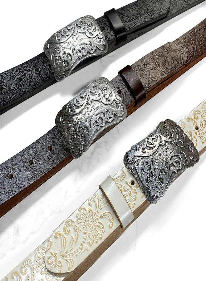 بيلتس.كوم حزام كاوتاون الغربي المصنوع من الجلد الطبيعي المحبب بالكامل، بعرض 1 1/2 بوصة (38 مم) (بني، -34) - Image 5