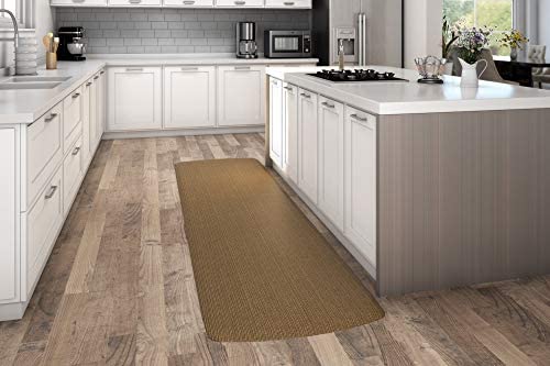 GelPro NewLife by GelPro Decorative Foam Floor Mat 30 x 108 Grasscloth Khaki 