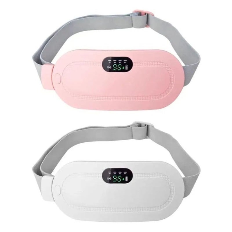 Portable Cordless Heating Pad for Menstrual Cramps and Stomach Relief - Smart Period Pain Relief Device with 3 Heat Levels and 4 Massage Modes - Back and Belly Support - Image 2