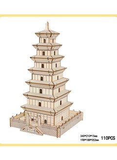EBMINI Chinese Ancient Architecture Wooden 3D Puzzle 