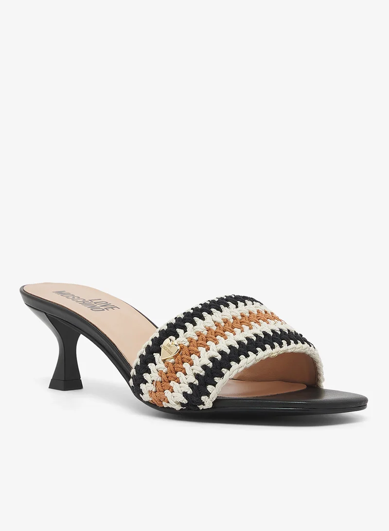 Love Moschino  Casual Mules Heeled Sandals for Women | Best Price UAE