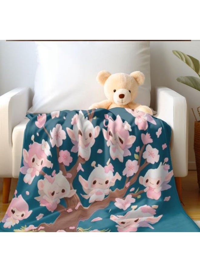 عام بطانية رقيقة من الفانيلا الكرتونية للأطفال والرضع (دافئة ومريحة، ومناسبة للنوم والألعاب) 70 سم * 100 سم - Image 3