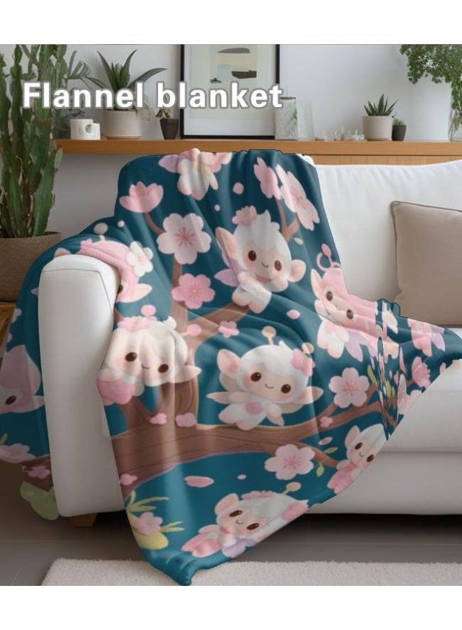 عام بطانية رقيقة من الفانيلا الكرتونية للأطفال والرضع (دافئة ومريحة، ومناسبة للنوم والألعاب) 70 سم * 100 سم - Image 5