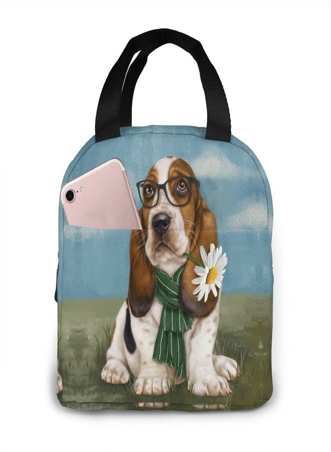 Majoug Lunch Bags Lunch Box For Women & Men Adult Insulated Lunch Bag Basset Hound Dog Lunch Box Mens Womens Lunch Bags For Work Cooler Tote Lunch Boxes Keep Fresh and Warm - Image 1