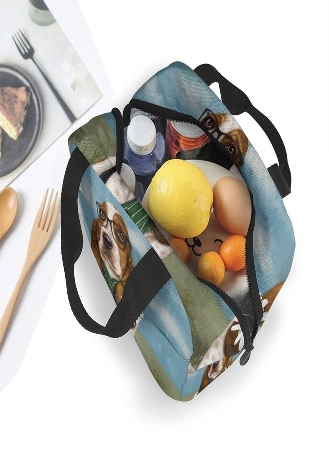 Majoug Lunch Bags Lunch Box For Women & Men Adult Insulated Lunch Bag Basset Hound Dog Lunch Box Mens Womens Lunch Bags For Work Cooler Tote Lunch Boxes Keep Fresh and Warm - Image 4