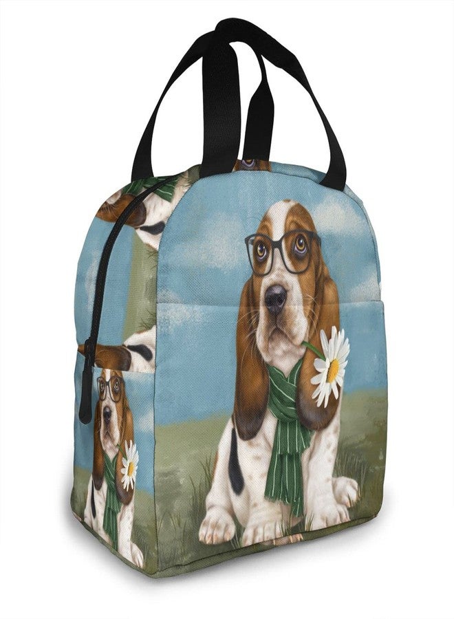 Majoug Lunch Bags Lunch Box For Women & Men Adult Insulated Lunch Bag Basset Hound Dog Lunch Box Mens Womens Lunch Bags For Work Cooler Tote Lunch Boxes Keep Fresh and Warm - Image 2