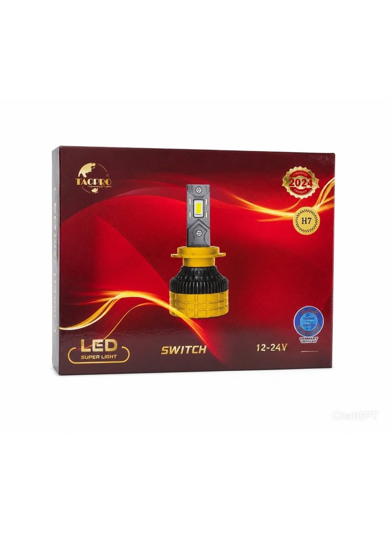 تاكبرو لمبات LED H7 للسيارات – إضاءة فائقة السطوع وأداء مستقر للقيادة الليلية - Image 2