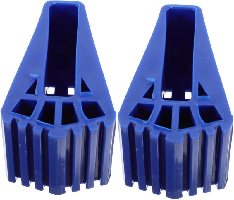 أغطية أقدام السلم الزرقاء 2 قطعة، حصائر مانعة للانزلاق، قابلة للتمديد، وسهلة التركيب - Image 1