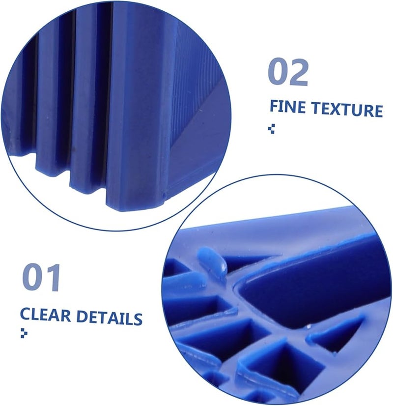 أغطية أقدام السلم الزرقاء 2 قطعة، حصائر مانعة للانزلاق، قابلة للتمديد، وسهلة التركيب - Image 4