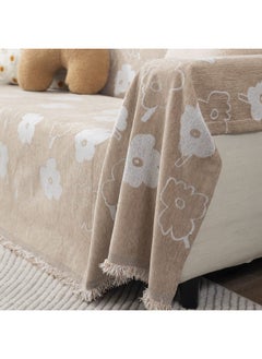 HOKIPO Chenille Sofa Couch Cover Throws Blanket Slipcover 3 Seater, Beige (AR-4598-D2*1) - pzsku/ZD5A017CC8B3BE935CA29Z/45/_/1738306707/0e81444a-e21a-4a5f-af1e-42d81f5427c3