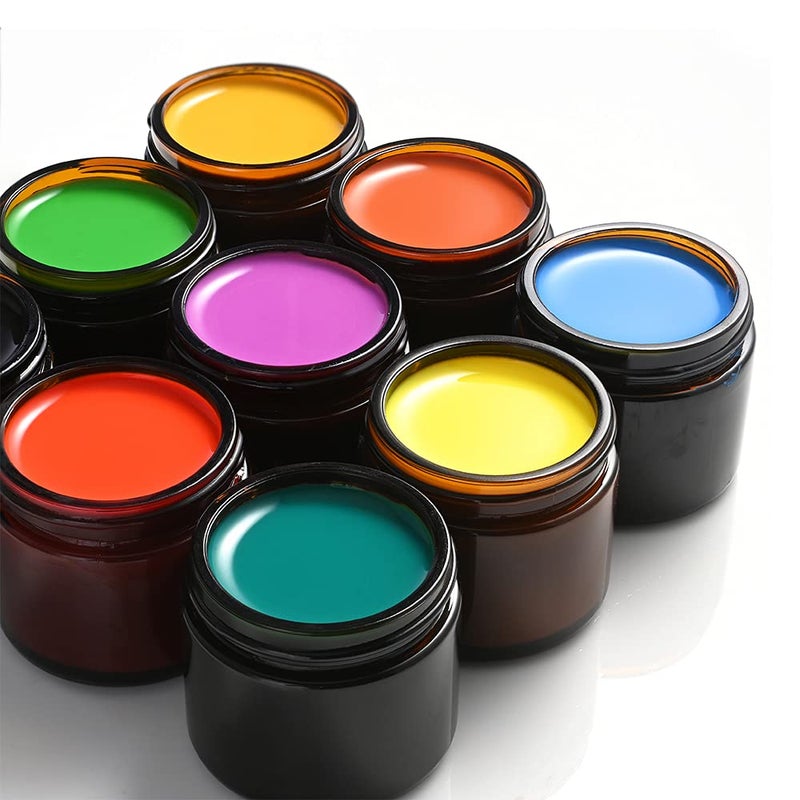 Bumobum 2 oz Glass Jars with Lids, 48 Pcs Bumobum Small Amber Glass Candle Jars with Black Lids, White Labels & Inner Liners, Empty Round Cosmetic Containers for Cream, Lotion, Slime, Ointments - Image 3
