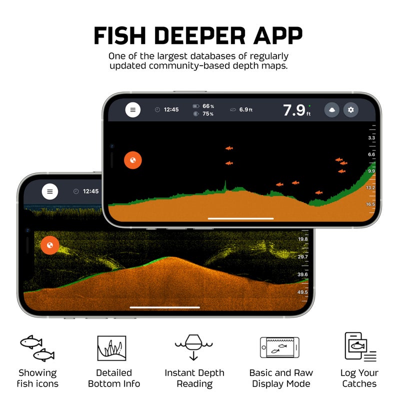 Deeper Start Fish Finder - Portable and Depth Finder for Recreational Fishing from Dock, Shore, Bank or Kayak | Castable Deeper Smart Sonar with Free User Friendly App - Image 4