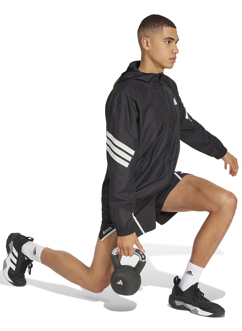 adidas جاكيت رياضي مخطط - Image 4