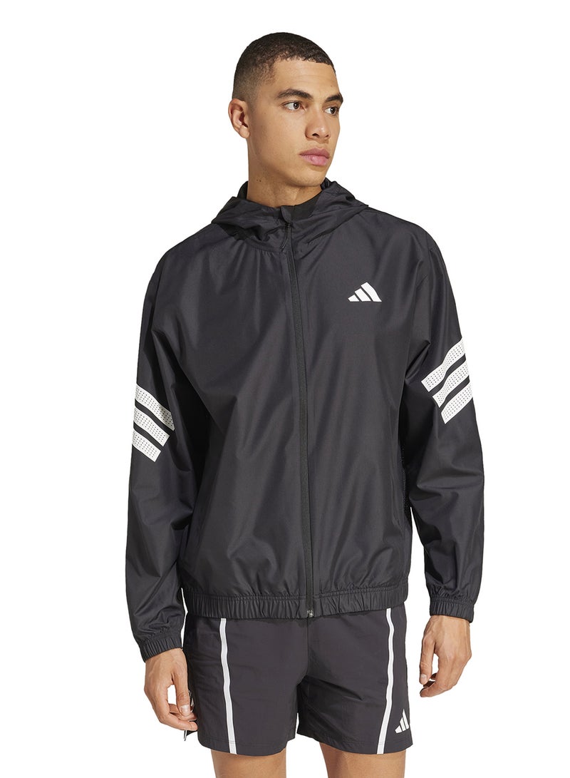 adidas جاكيت رياضي مخطط - Image 1